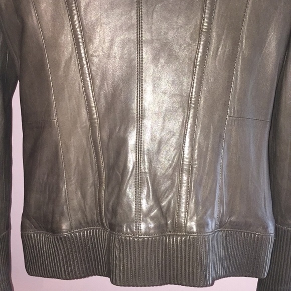 Mackage leather jacket Gunmetal studded shoulders - Picture 5 of 9